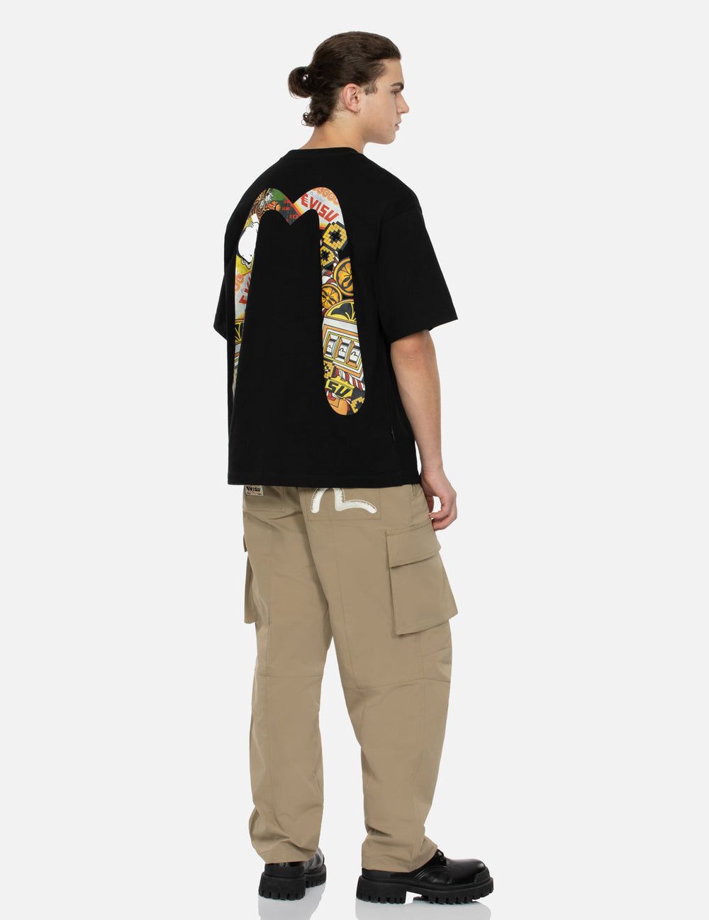  Áo Evisu Lucky Slot Machine T-shirt 'Black' 