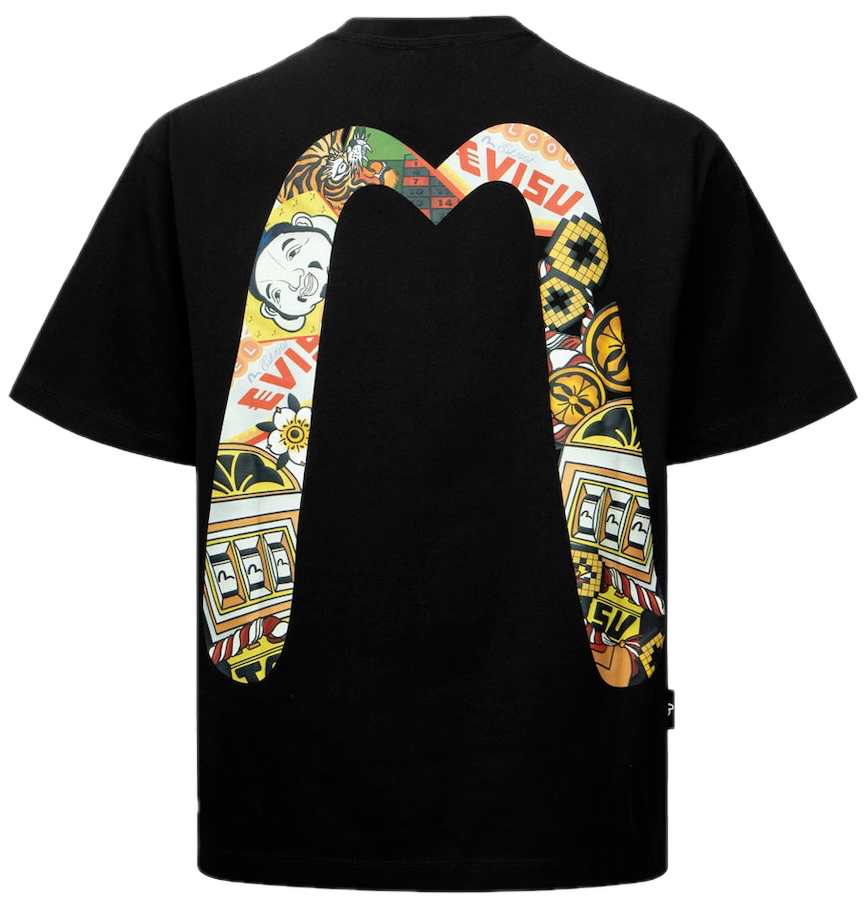  Áo Evisu Lucky Slot Machine T-shirt 'Black' 