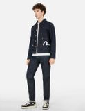  Áo Evisu Map Appliqué Embroidery Jacket 'Indigo' 