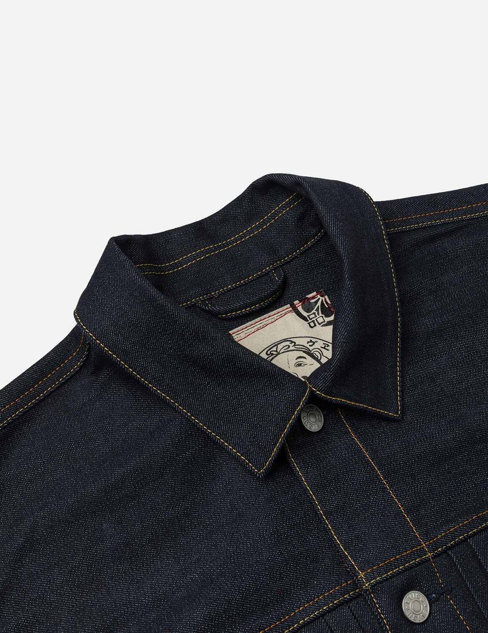  Áo Evisu Map Appliqué Embroidery Jacket 'Indigo' 