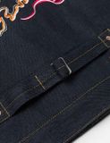  Áo Evisu Map Appliqué Embroidery Jacket 'Indigo' 