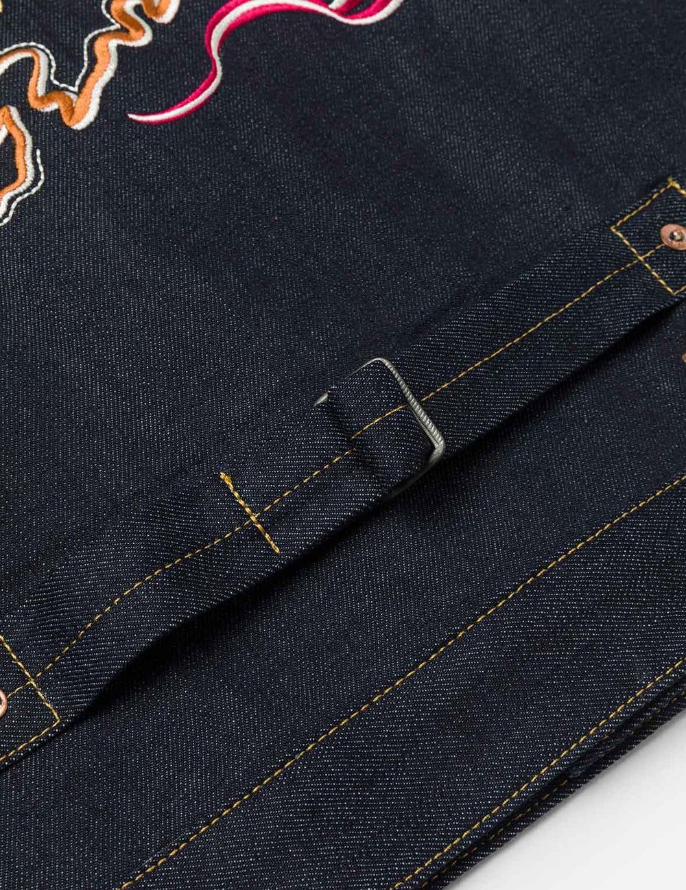  Áo Evisu Map Appliqué Embroidery Jacket 'Indigo' 