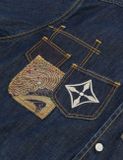 Áo Evisu Multi-Pocket Brocade 'Indigo' 