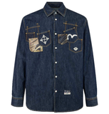  Áo Evisu Multi-Pocket Brocade 'Indigo' 