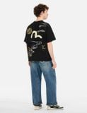  Áo Evisu Multi-Pocket and Multi-Print T-shirt 'Black' 