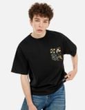  Áo Evisu Multi-Pocket and Multi-Print T-shirt 'Black' 