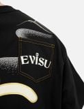  Áo Evisu Multi-Pocket and Multi-Print T-shirt 'Black' 