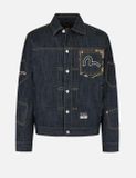  Áo Evisu Multi-Pocket with Brocade Patch 'Indigo' 