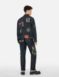  Áo Evisu Multi-Pocket with Brocade Patch 'Indigo' 