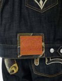  Áo Evisu Multi-Pocket with Brocade Patch 'Indigo' 