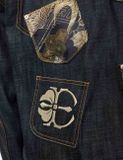  Áo Evisu Multi-Pocket with Brocade Patch 'Indigo' 