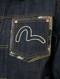  Áo Evisu Multi-Pocket with Brocade Patch 'Indigo' 