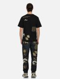  Áo Evisu Multi-print Multi-pocket T-shirt 'Black' 