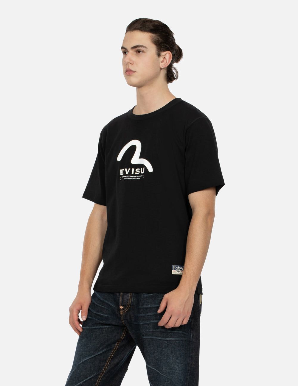 Áo Evisu Multi-print Multi-pocket T-shirt 'Black' 