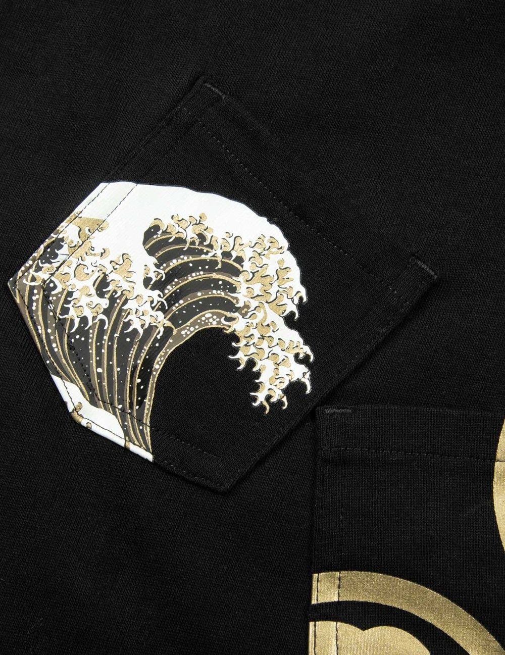  Áo Evisu Multi-print Multi-pocket T-shirt 'Black' 
