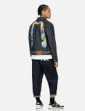  Áo Evisu Panda Daicock Denim Jacket 'Indigo' 