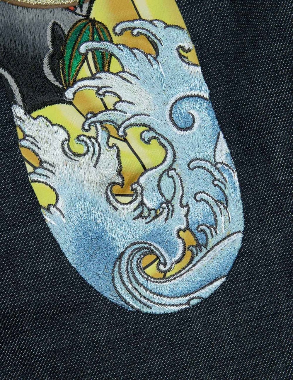  Áo Evisu Panda Daicock Denim Jacket 'Indigo' 