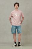  Áo Evisu Playful Seagull Embroidery T-Shirt 'Pink' 