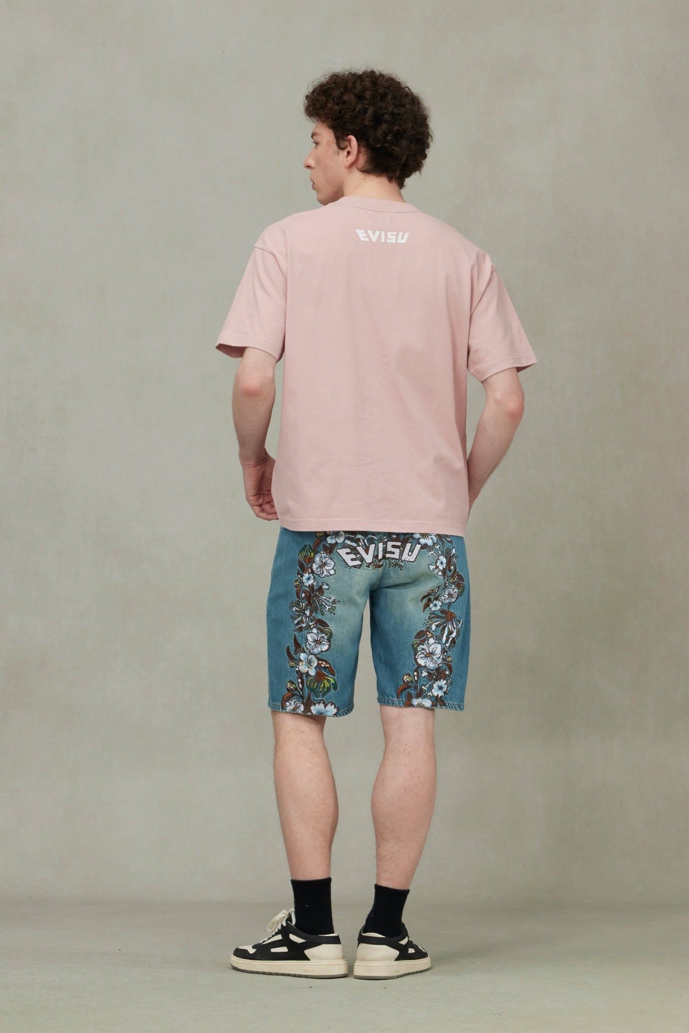  Áo Evisu Playful Seagull Embroidery T-Shirt 'Pink' 