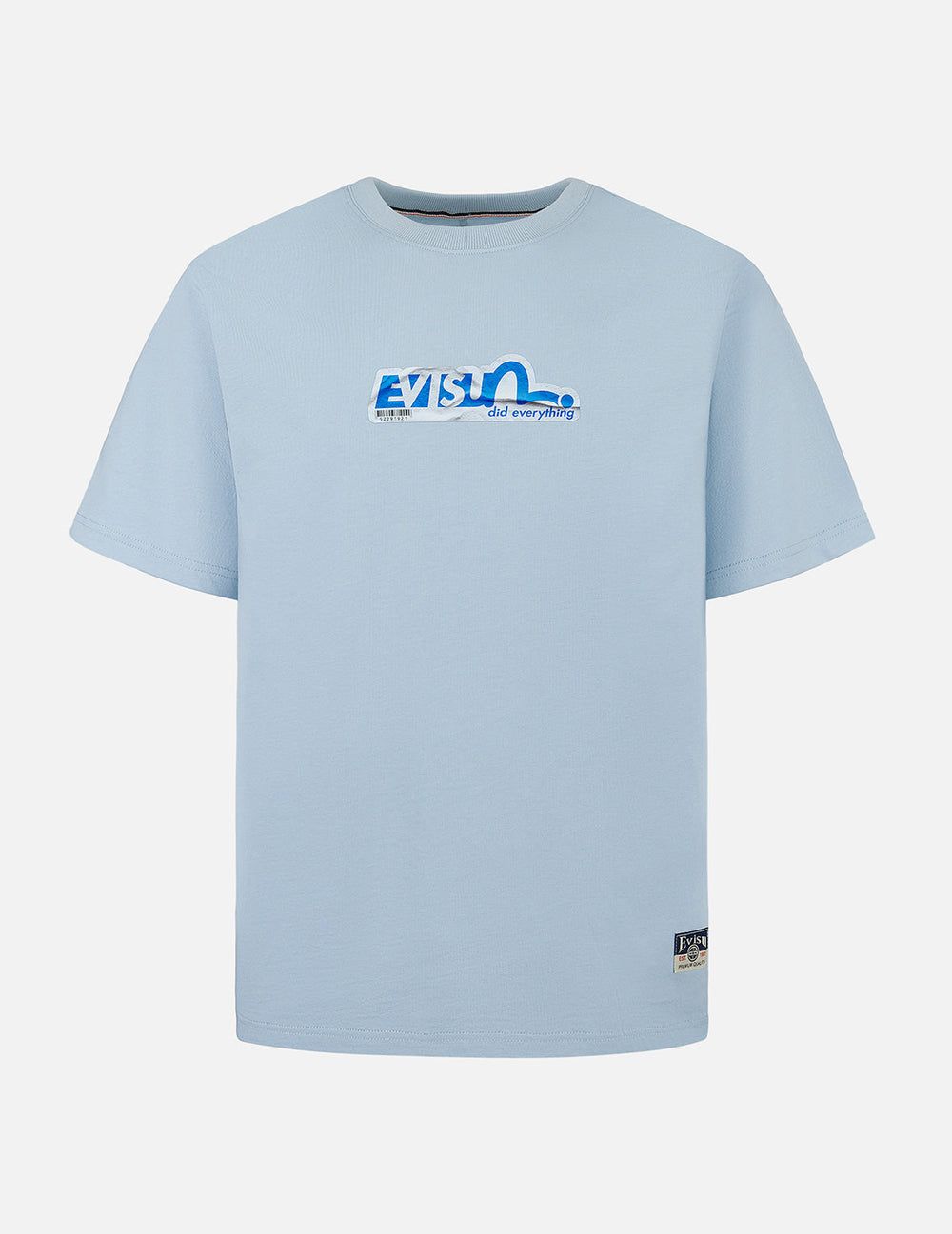  Áo Evisu Poster Daicock Print T-shirt 'Blue' 