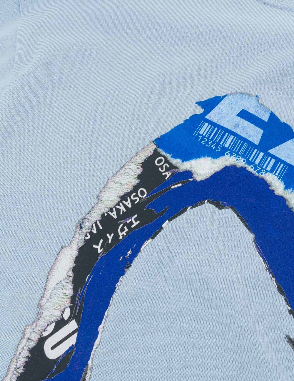  Áo Evisu Poster Daicock Print T-shirt 'Blue' 