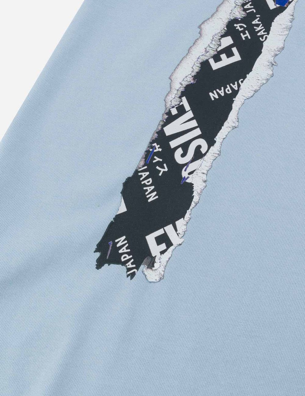  Áo Evisu Poster Daicock Print T-shirt 'Blue' 