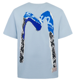  Áo Evisu Poster Daicock Print T-shirt 'Blue' 