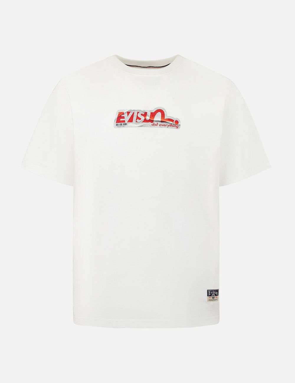  Áo Evisu Poster Daicock Print T-shirt 'White' 
