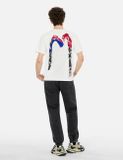  Áo Evisu Poster Daicock Print T-shirt 'White' 