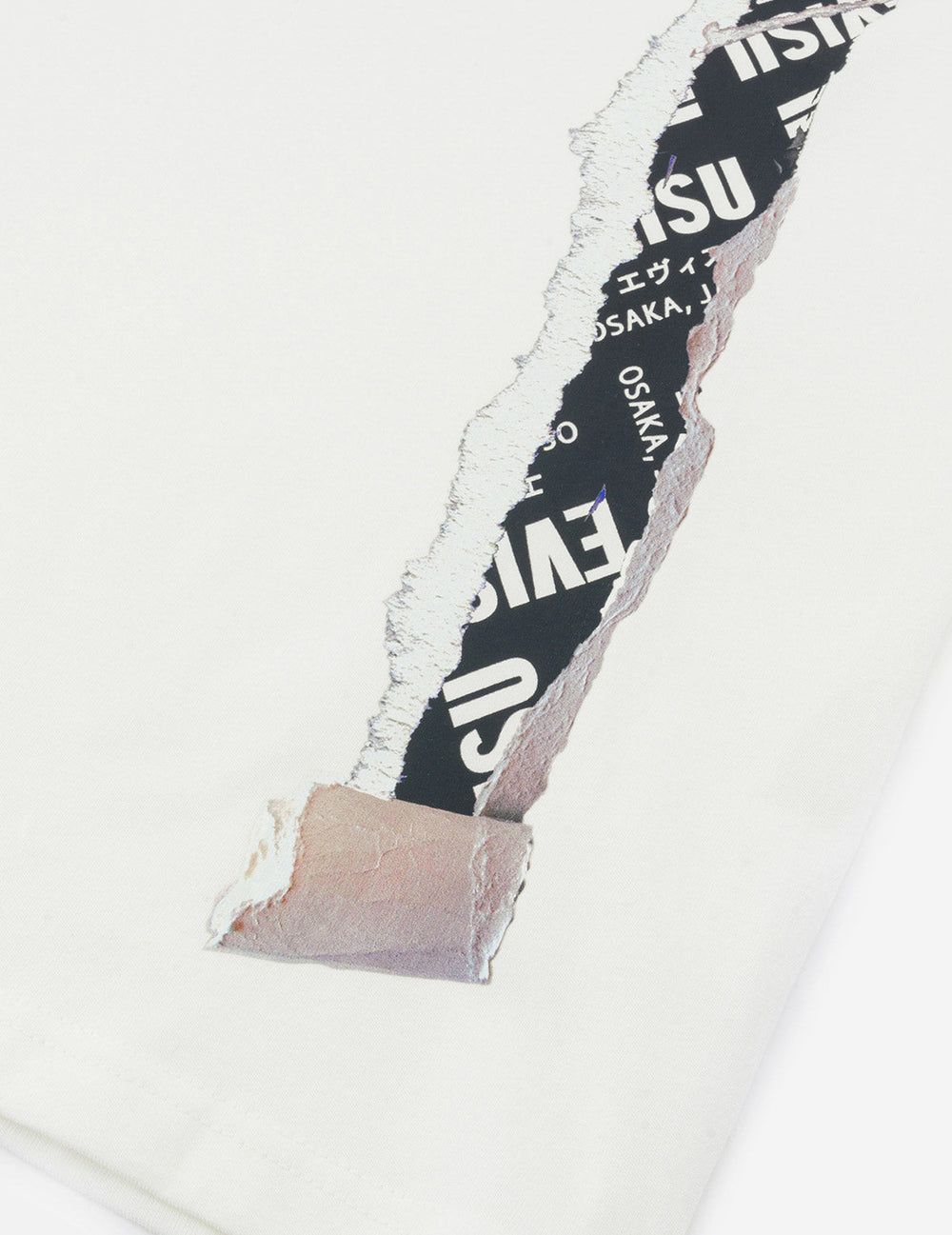  Áo Evisu Poster Daicock Print T-shirt 'White' 