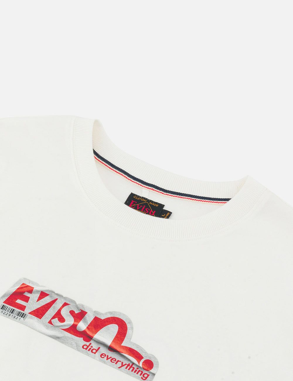  Áo Evisu Poster Daicock Print T-shirt 'White' 