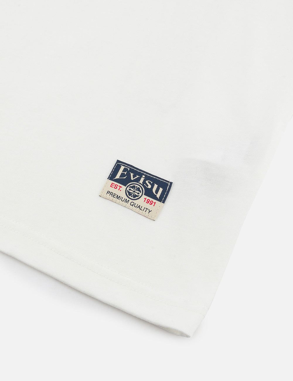 Áo Evisu Poster Daicock Print T-shirt 'White' 