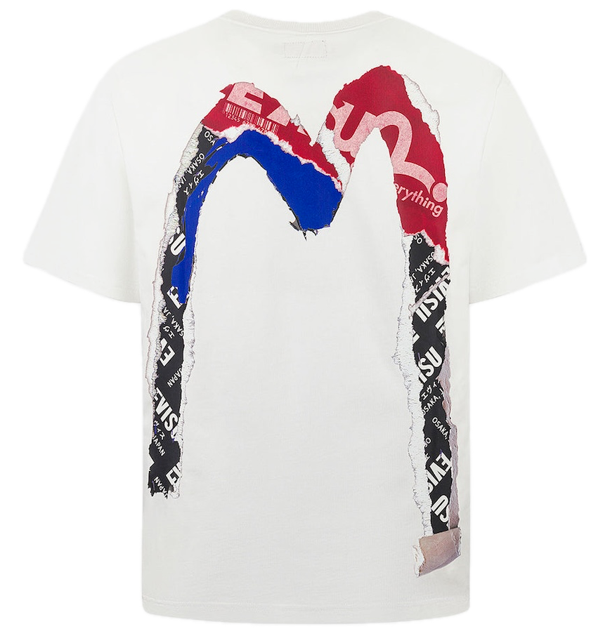  Áo Evisu Poster Daicock Print T-shirt 'White' 
