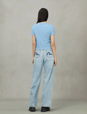  Áo Evisu Rope Twist Logo Embroidery T-shirt 'Blue' 