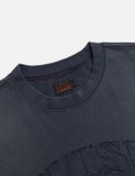 Áo Evisu Seagull and Logo Appliqué T-Shirt 'Navy' 