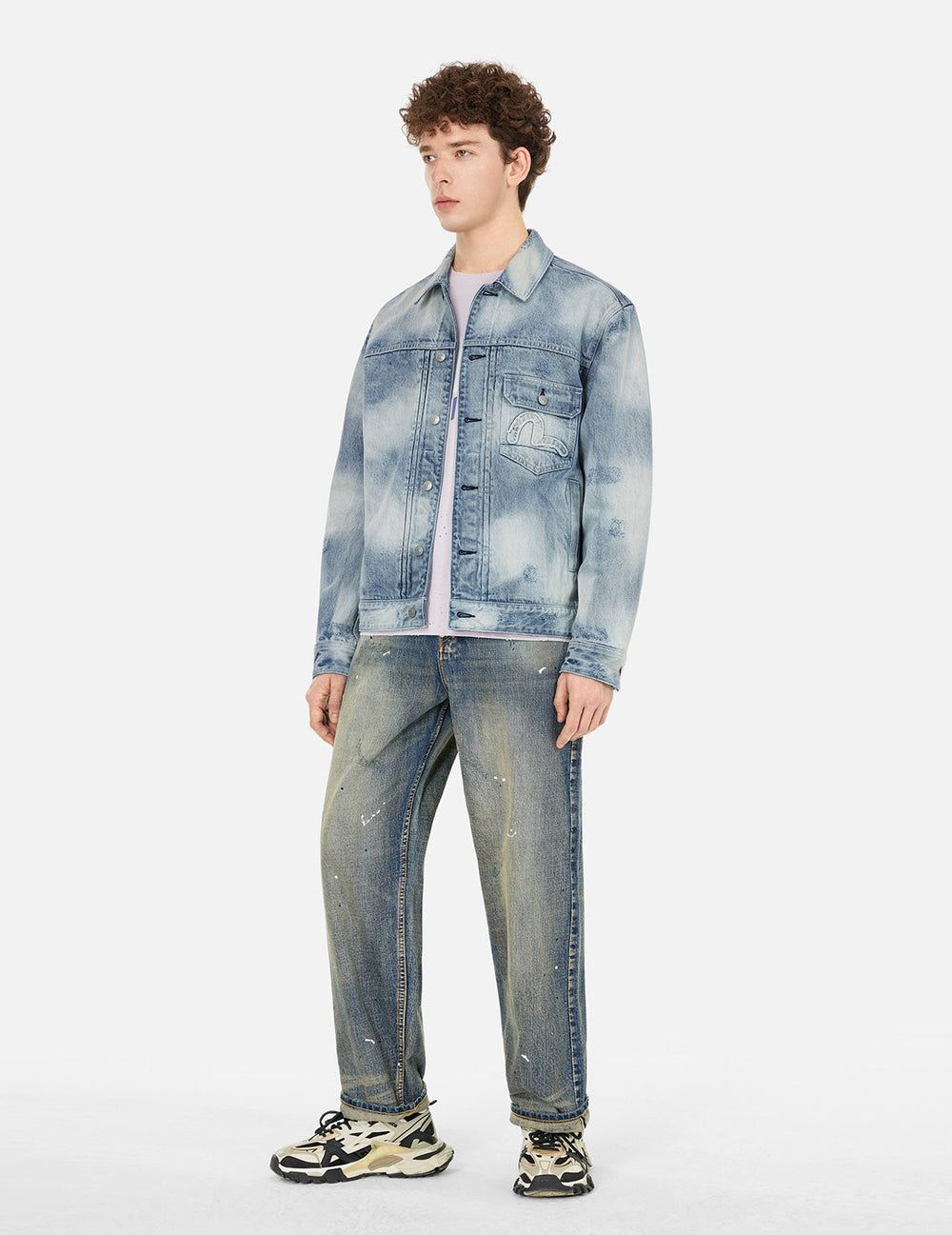  Áo Evisu Seagull Appliqué Embroidery Jacket 'Indigo' 