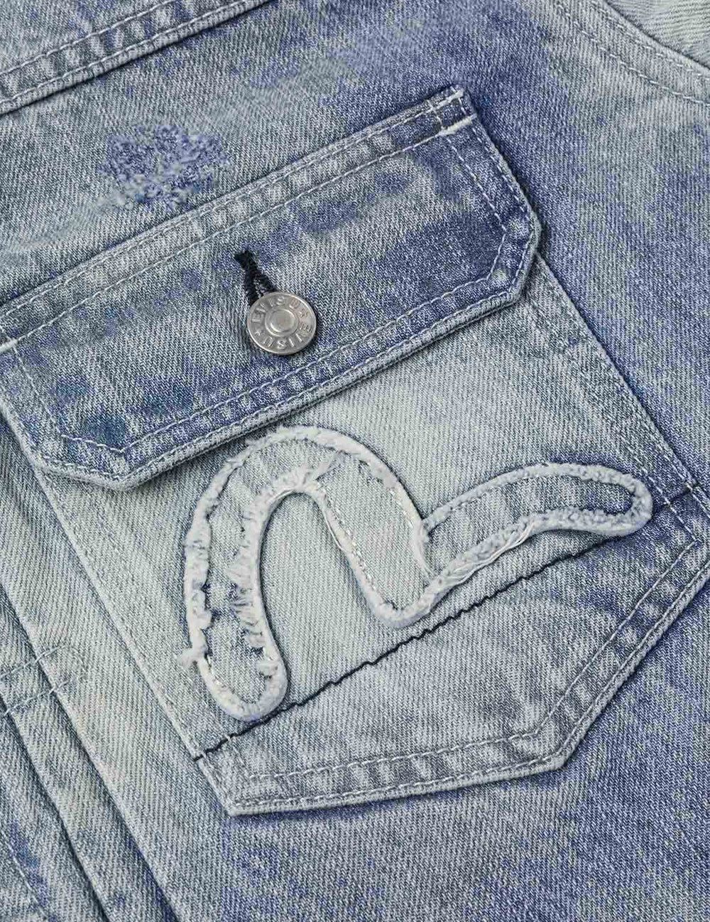  Áo Evisu Seagull Appliqué Embroidery Jacket 'Indigo' 