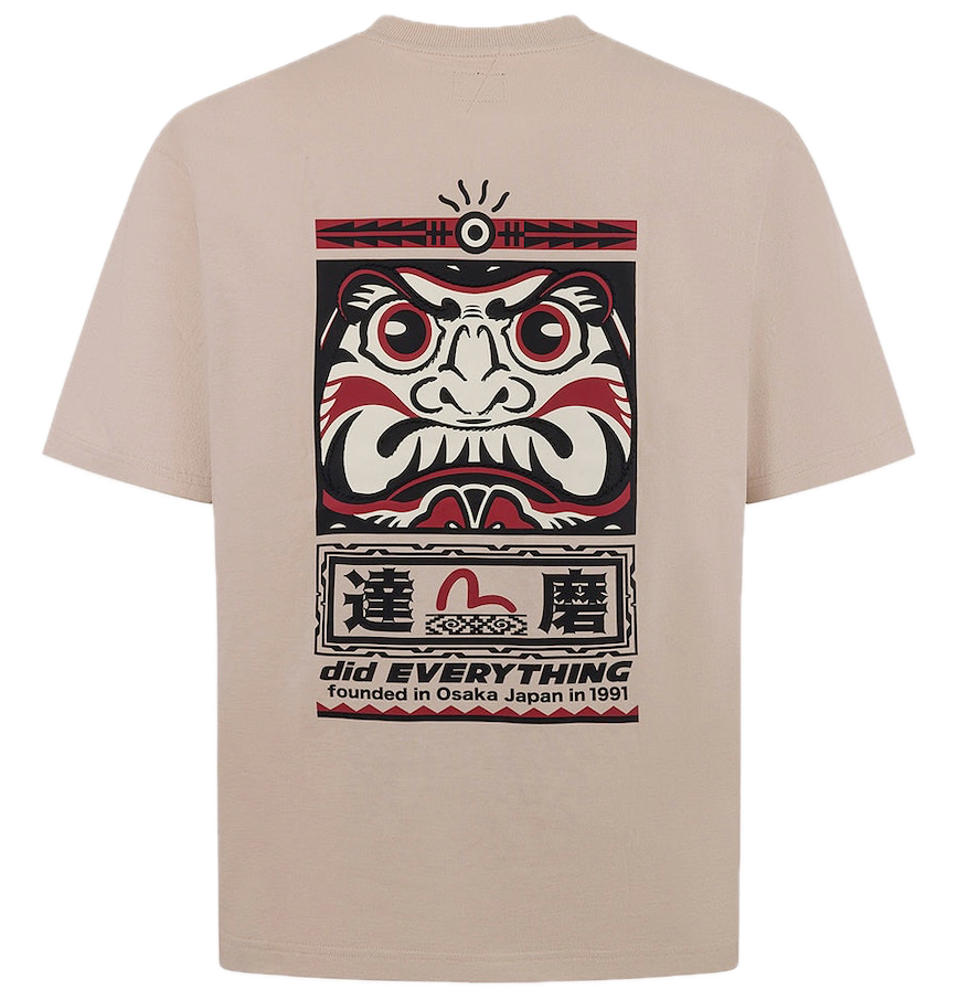  Áo Evisu Seagull Daruma Totem T-shirt 'Brown' 