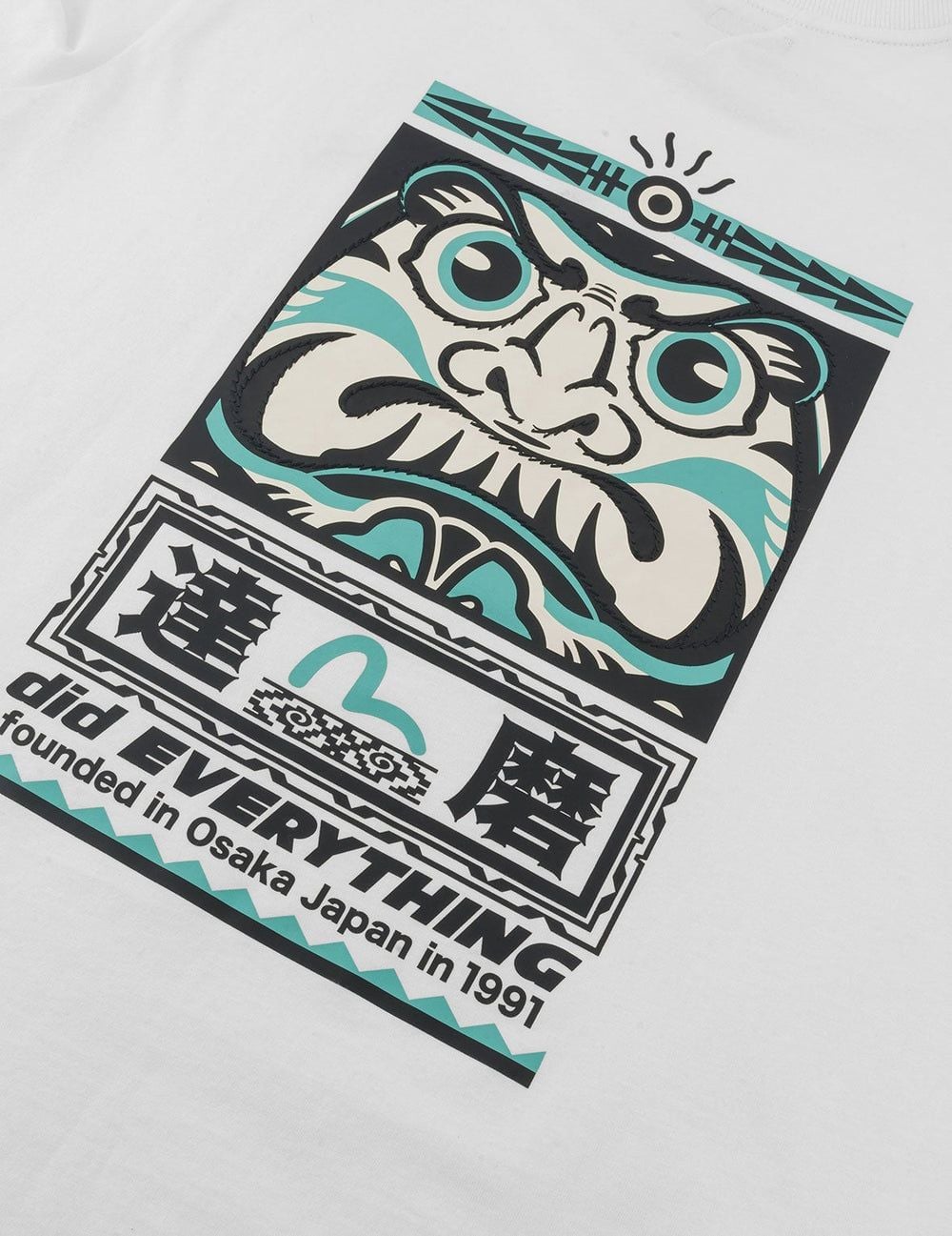  Áo Evisu Seagull Daruma Totem T-shirt 'White' 