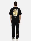  Áo Evisu Seagull Embroidery Carp T-shirt 'Black' 