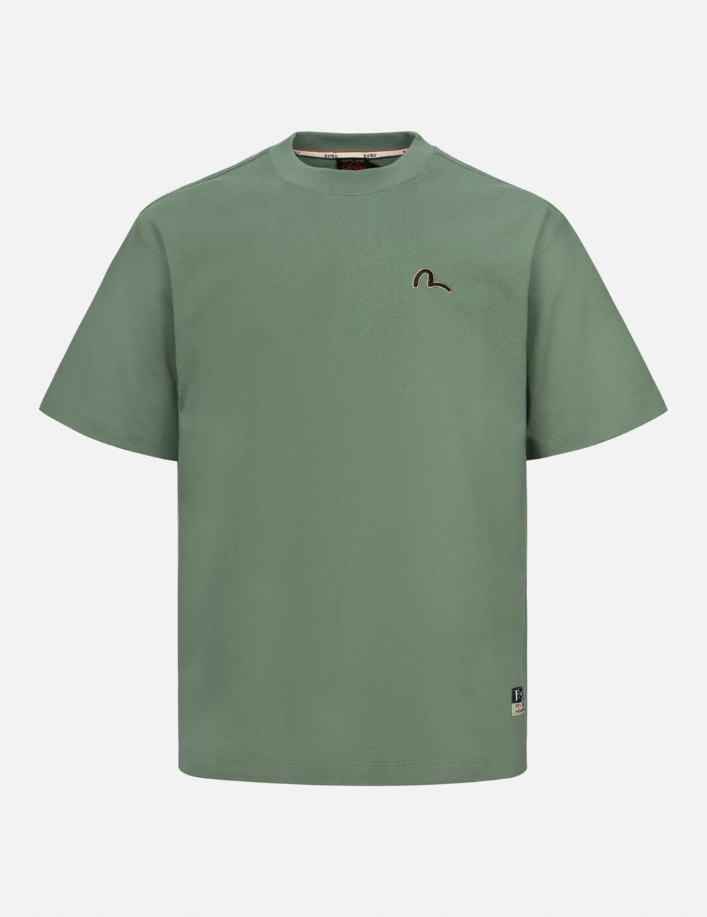  Áo Evisu Seagull Embroidery Carp T-shirt 'Green' 