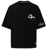  Áo Evisu Seagull Logo Embroidery T-shirt 'Black' 
