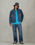  Áo Evisu Seagull Print Denim Jacket 'Indigo' 