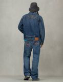  Áo Evisu Seagull Print Denim Jacket 'Indigo' 