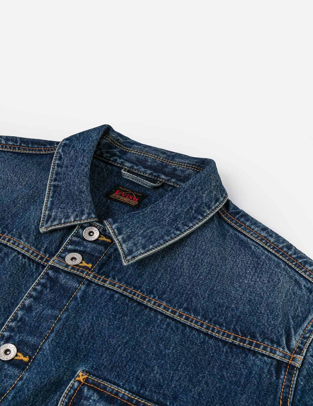  Áo Evisu Seagull Print Denim Jacket 'Indigo' 