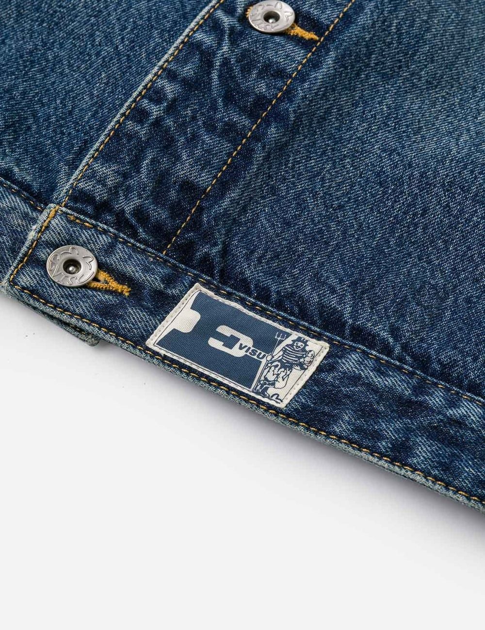  Áo Evisu Seagull Print Denim Jacket 'Indigo' 