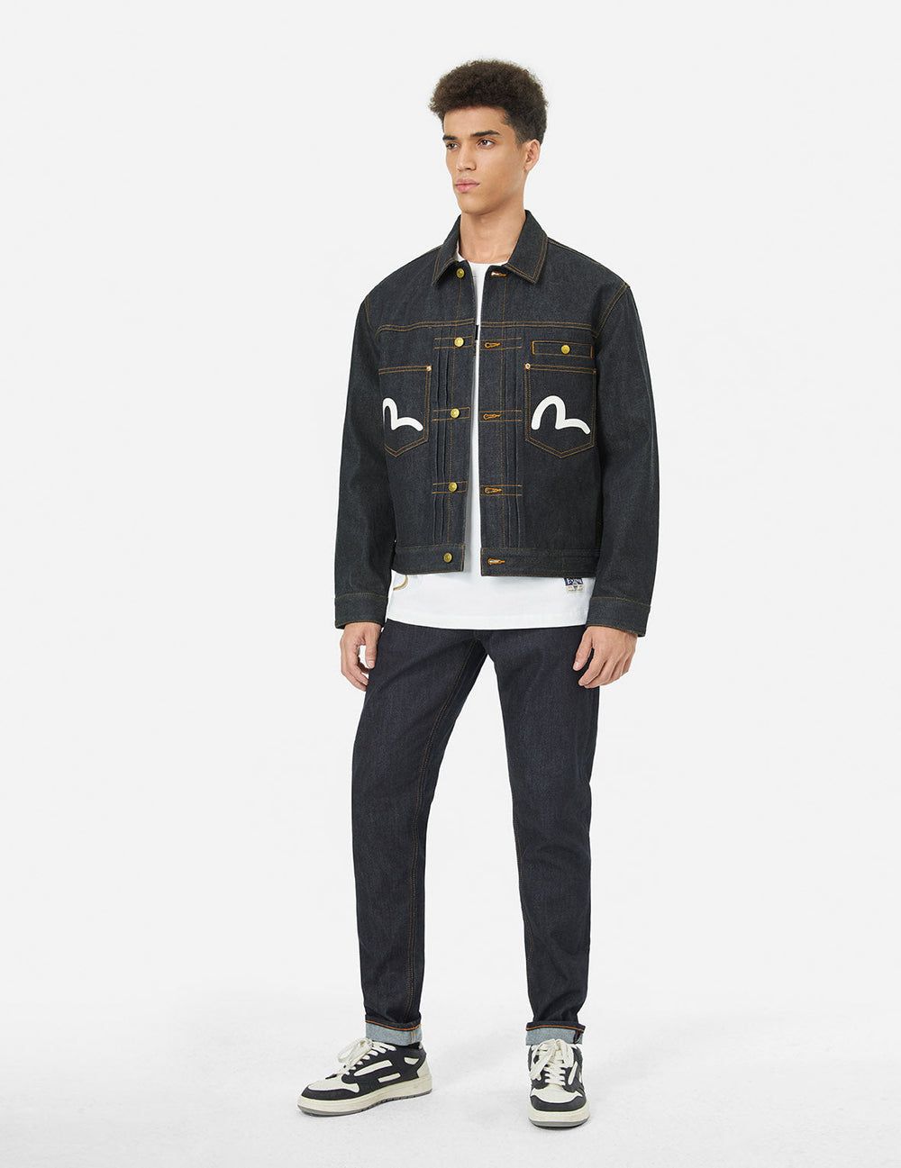  Áo Evisu Seagull Print Jacket 'Indigo' 