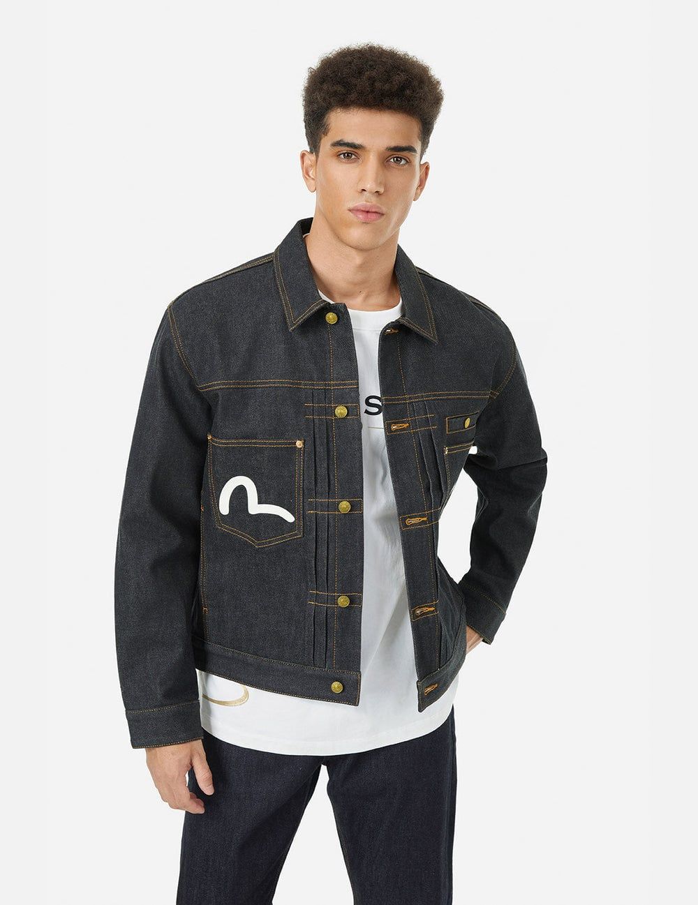  Áo Evisu Seagull Print Jacket 'Indigo' 