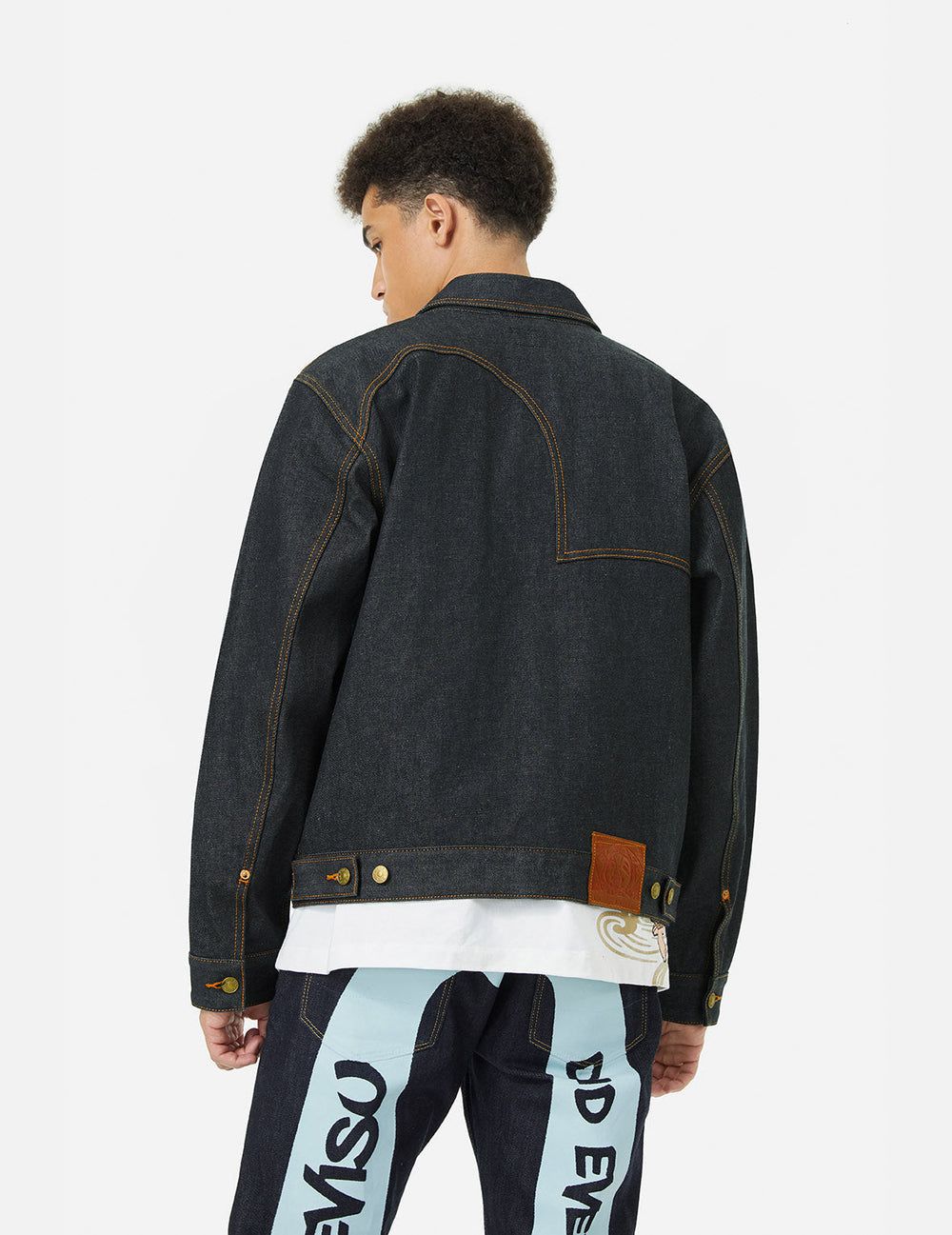  Áo Evisu Seagull Print Jacket 'Indigo' 