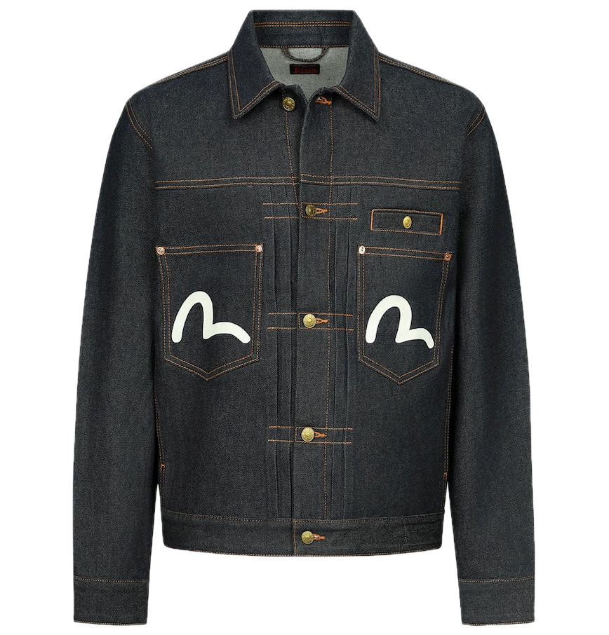  Áo Evisu Seagull Print Jacket 'Indigo' 